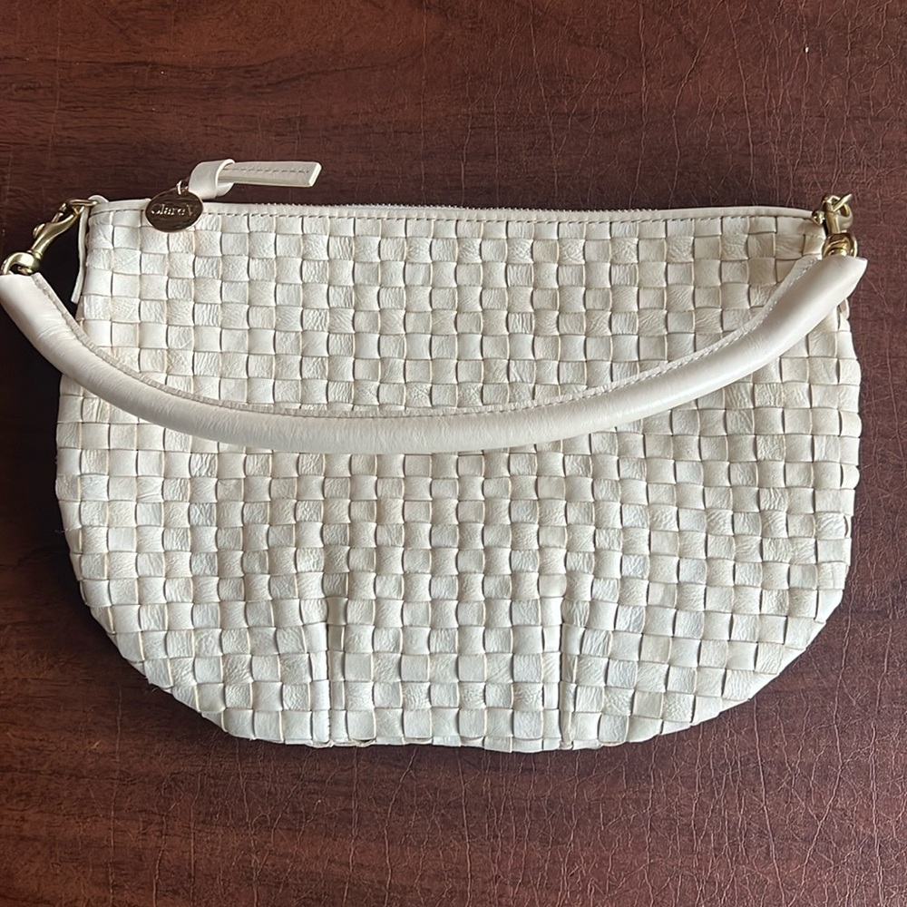 Clare V. Petit Moyen Messenger bag - cream